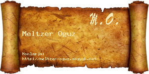 Meltzer Oguz névjegykártya